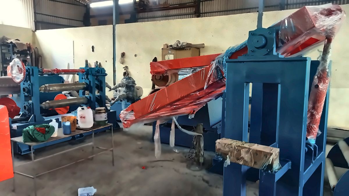Coil processing line under build in the workshop