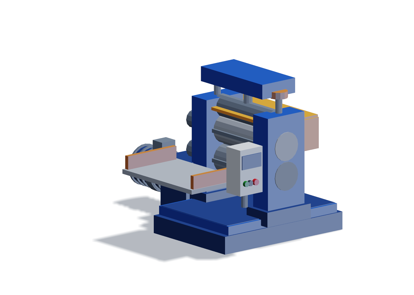 Pinch roll and feeder — the line drive with precision machined rolls